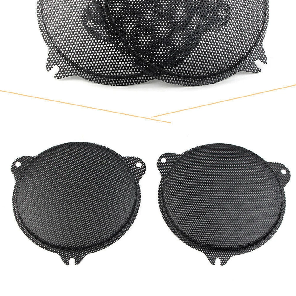 For Harley Davidson Electra Glide 2014-2018 2015 Front Mesh Speaker Grills Black - Imagem 1 de 4