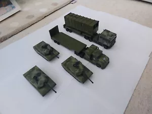 Soma 1998 Mighty Wheels Toy Military Tanks x3 With Tank Transporter and Launcher - Picture 1 of 8