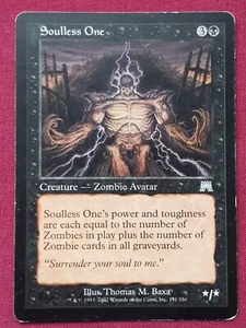 Magic The Gathering ONSLAUGHT SOULLESS ONE black card MTG - Picture 1 of 2