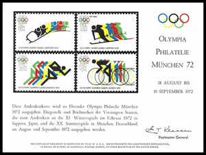 1972 MUNCHEN '72 PS-6 International Expo Munich Germany SC21 Olympics - Picture 1 of 1