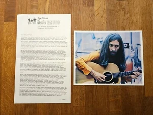 Original Beatles Fan Club 1970 Letter and George Colour Photo - Imagen 1 de 4