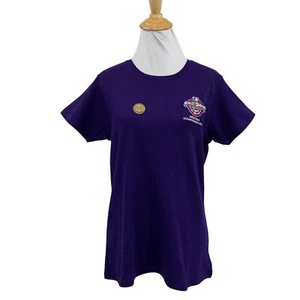 Vintage Arizona Diamondbacks World Series 2001 Shirt Women L Large Purple Cotton - Picture 1 of 8