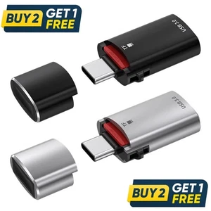 2 in 1 USB Type-C OTG to USB 3.0 & Micro SD TF Adapter Memory Card Reader - Picture 1 of 10