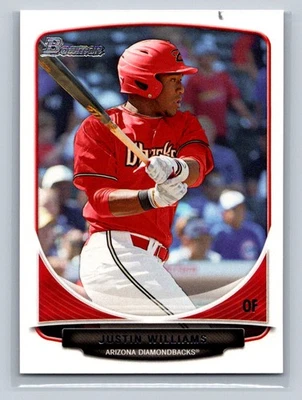 2013  Bowman DPP #BDPP94 Justin Williams   Arizona Diamondbacks - Image 1 of 2