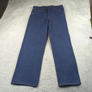 Vintage einfache Taschen Jeans Herren 32 Passform 31 x 28 blau dunkle Waschung Denim Mischung USA gerade - Bild 1 von 19