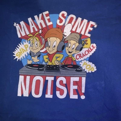 Camiseta DE COLECCIÓN Kellogg's Rice Krispies Snap Crackle & Pop Make Some Noise Talla XL Foto 1 de 3