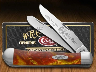 Case xx Trapper Knife Golden Ruby Genuine Corelon 1/1200 Pocket 9254GR - Image 1 of 4