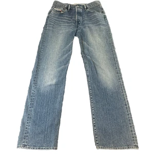 Diesel Jeans Mens 30 32 * Relaxed Straight Mid Wash Blue Whiskers Vintage Kratt - Picture 1 of 11