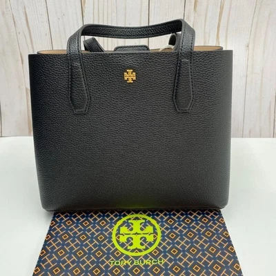 TORY BURCH BLAKE SMALL TOTE 170470 BLACK Pebbled Leather - Image 1 of 4