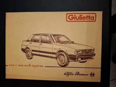 ALFA ROMEO GIULIETTA- LIBRETTO USO E MANUTENZIONE  1984-COME NUOVO-OTTIME CONDIZ - Immagine 1 di 4