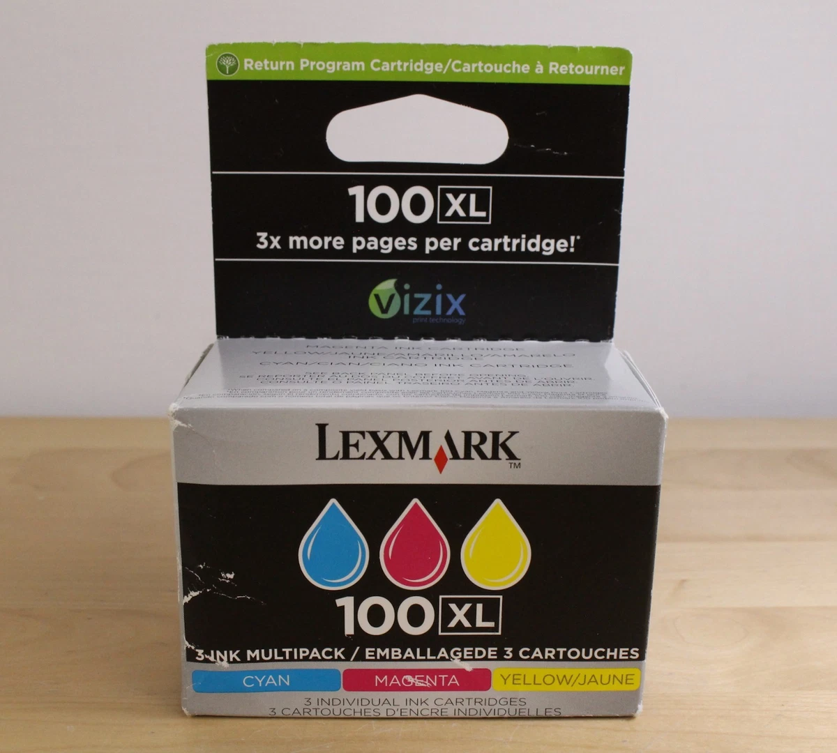 8-Pack 100XL Compatible Ink Cartridges For Lexmark Pro S Series Printers - High-Yield BCMY Set