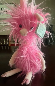 Peluche Wild Republic Fluffs rosa glitter fata volante maiale 18" con etichette - Foto 1 di 7