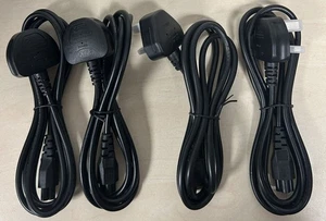 UK 3-pinowy kabel zasilający koniczyna liść myszka miki laptop kabel zasilający przewód przewód przewód C5 Ref00399 - Zdjęcie 1 z 3