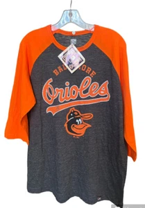 Nike Cooperstown Collection 3/4 Sleeve Raglan T-Shirt Baltimore Orioles W/Bucket - Picture 1 of 13