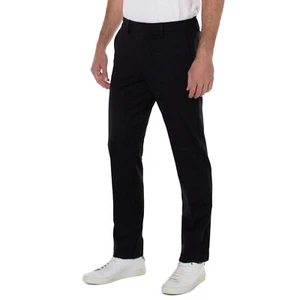Liverpool Men's Black Dress Pants 42x30, Straight Leg Work Trousers | NEW, $109 - Picture 1 of 9