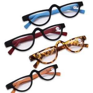 Vintage Lesebrille Halbmond Gestell Lesebrille Retro 1,0 1,5 2,5 3,0 3,5 - Bild 1 von 18