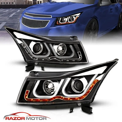 [U Type] 2011-2016 For Chevrolet Cruze LED Bar Projector Headlights Foto 1 de 4