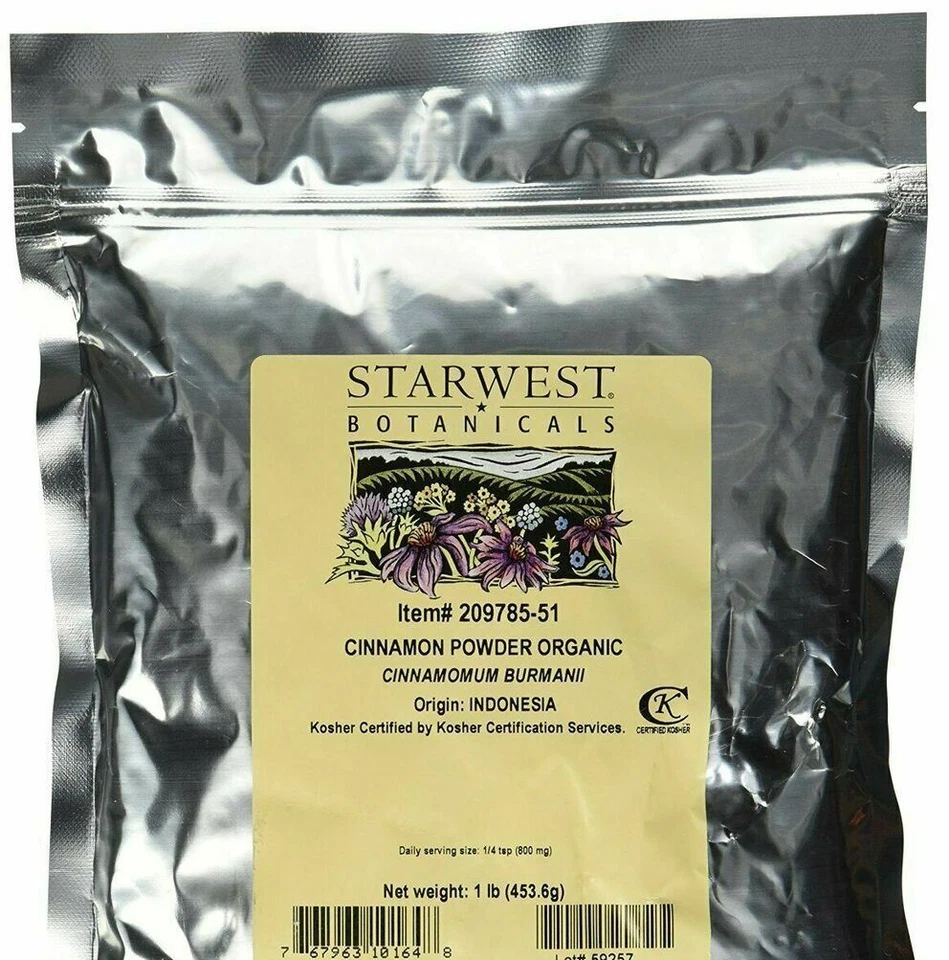 Starwest Botanicals Organic Cinnamon Powder 1 Pound
