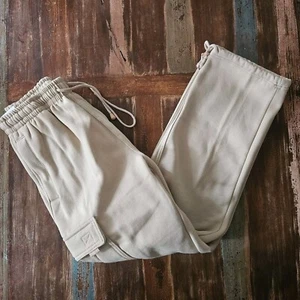 Victorious Men's Jogger Heavy Weight Fleece Cargo Pocket Sweat Pants Sm In Khaki - Picture 1 of 19