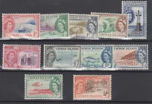 Islas Caimán QEII 1953 como nuevo juego a 1/- SG148/157 MH BP12894 - Imagen 1 de 1