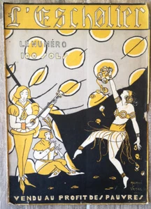 Revue. L'Escholier. 1921. Maurice Valmier. Bordeaux - Imagen 1 de 1