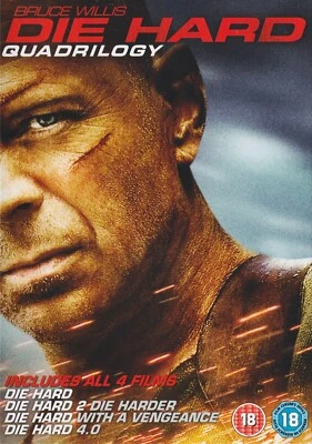 Die Hard Quadrilogy All Four Films - Bruce Willis - NEW Region 2 DVD - Image 1 of 2