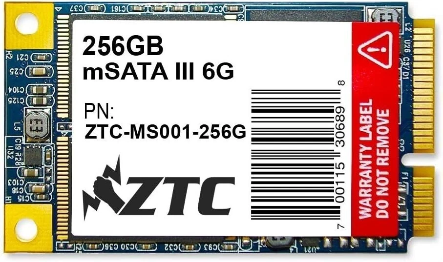 ZTC BULWARK 256GB mSATA 3 INTERNAL SOLID STATE DRIVE ZTC-MS001-256G - Image 1 of 1