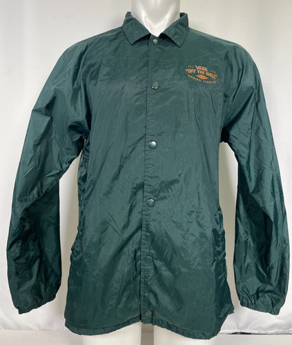 COACH Giacca a vento VANS Torrey verde scuro manica lunga allenatore uomo XL