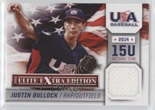 2014 Panini Elite Extra Edition USA Baseball 15U Game Jerseys Justin Bullock #10