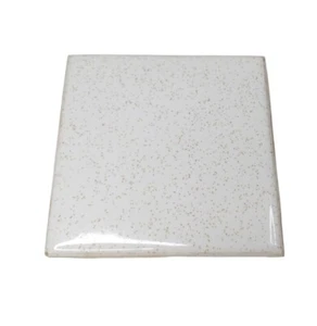 VTG Stylon Ceramic Wall Tile White Gold Specks Speckled Stardust Gloss RECLAIMED - Picture 1 of 7