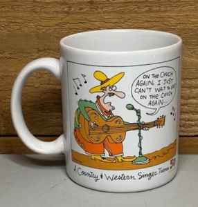 Vintage Schuhkarton Grüße Humorvoll 50. Geburtstag Tasse Hallmark Willie Nelson Parodie - Bild 1 von 6