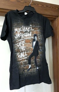 Camiseta Michael Jackson 2009 Negra Off The Wall Licencia Tultex Girly XL - Imagen 1 de 4