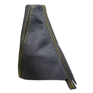 LAND ROVER DISCOVERY 3 (04-09) Soufflet Levier De Vitesse Cuir - Couture Jaune - Picture 1 of 2