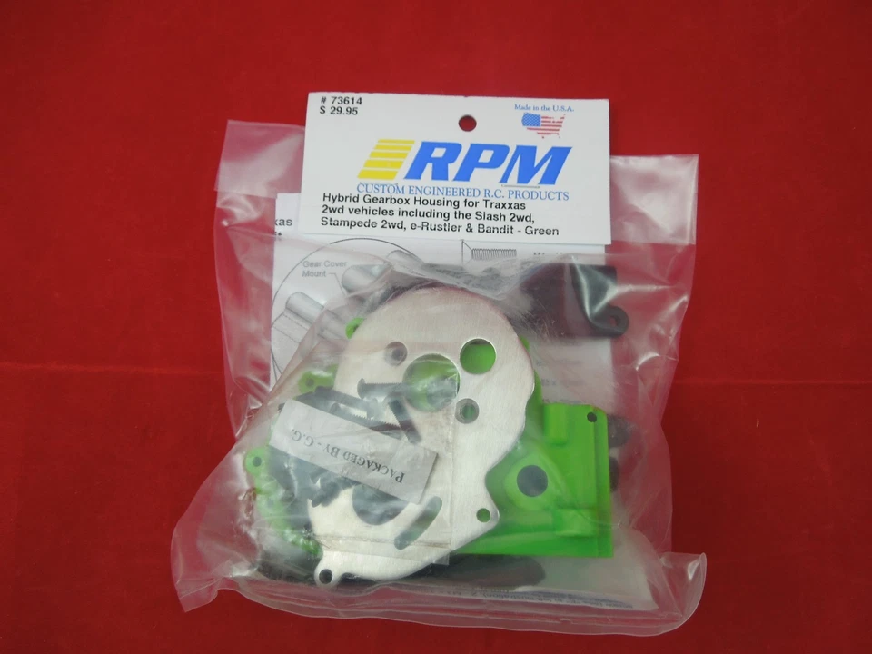 RPM TRANSMISSION GREEN TRANSMISSION GEARBOX TRAXXAS STAMPEDE GRAVE DIGGER 73614 - Image 1 of 1