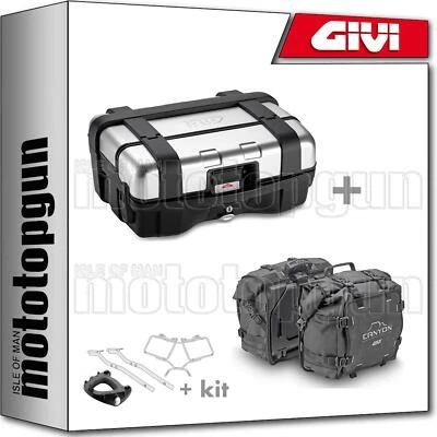 GIVI TREKKER CASE TRK33N + SUITCASES CANYON GRT720 HONDA CB 500 X 2017 17 - Image 1 of 4