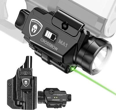 Universal Light Laser with Glock 17/19 KYDEX Holster,White LED&Green Laser Light - Image 1 of 4