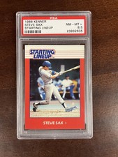 1988 Kenner Starting Lineup Steve Sax PSA 8.5 HOF RARE!!! MLB SLU Card