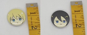 Juego de prendedores insignia cara lata serie desconocida anime Japón - Imagen 1 de 1