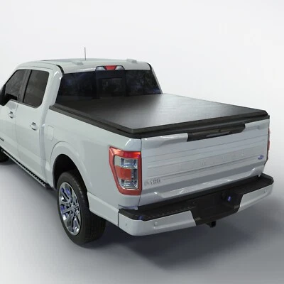 Cubierta Tonneau plegable suave para caja de camioneta |TSTF013|Se adapta a 04-14 Ford F-150 5'5" plataforma 66" Foto 1 de 4