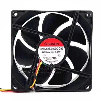 SUNON EE92252BX-000C-G99 9025 DC24V 2.4W 9CM 3-Pin Inverter Cooling Fan - Image 1 of 3