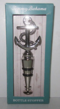 Tommy Bahama Bottle Stopper silver Nautical Anchor  *worn box see pics