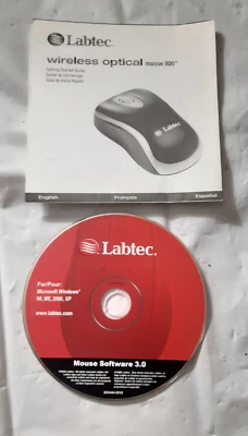 Labtec mouse disc SOFTWARE ONLY 3.0 for Windows 98 ME 2000 XP - Image 1 of 2
