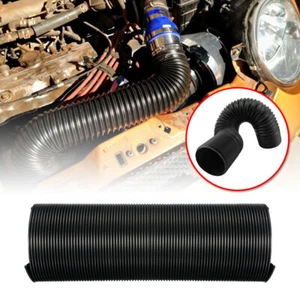 76mm 1M Car Air Intake Cold Pipe Flexible Ducting Feed Hose Induction Kit - Picture 1 of 12