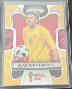 2018 Panini Prizm World Cup Vladimir Stojkovic Serbia #184 Gold 5/10