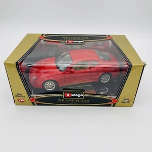 Burago Gold Collection 1/18 Scale Maserati 3200 GT 1998 Red 3341 Made In Italy - Picture 1 of 12