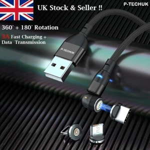 2025 Magnetic Fast Charging Data Syn Magnetic Cable Phone USB Charger A17 - Picture 1 of 13