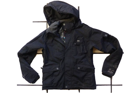 PROTEST 36 S DAMEN SKI SNOWBOARD JACKE FRAUEN SCHWARZ WEIß Streifen Top - Bild 1 von 4