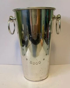 Y2K Jahr 2000 Metallkorb Everything Pots Company FL Eiskübel Champagner - Bild 1 von 9