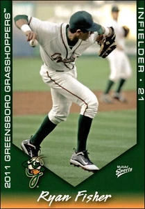 2011 MultiAd #21 Ryan Fisher Greensboro Grasshoppers - Picture 1 of 2