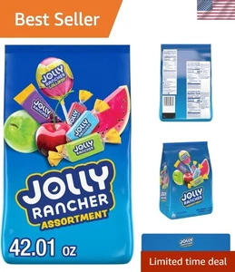 Vibrant 42.01 oz Bulk Assorted Fruit Candy - Individually Wrapped for Freshness - Picture 1 of 9